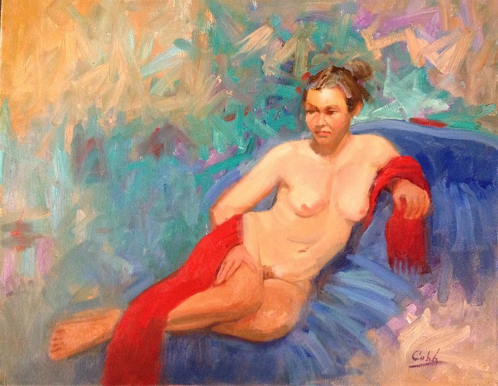 James Cobb, COLORFUL NUDE
Oil, 16 x 20 in.
COB054
$1,300
Gallery staff will contact you 72 hours after purchase regarding any additional shipping costs.