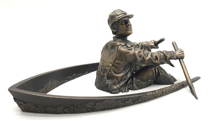 David Phelps, OARSMAN, 1988
Bronze, 7 x 17 x 11 in. (17.8 x 43.2 x 27.9 cm)
PHE049
$1,800
Gallery staff will contact you 72 hours after purchase regarding any additional shipping costs.