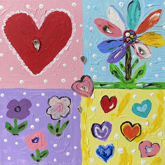 Helen Ford Wallace, HEART / FLOWERS, 2022
Acrylic & Mixed Media, 8 x 8 in. (20.3 x 20.3 cm)
WALLA019
Sold