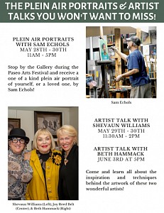 Shevaun Williams Press: PLEIN AIR PORTRAITS AND ARTIST TALKS!, May 27, 2022