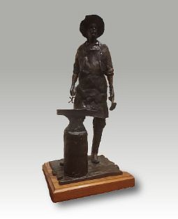 Mike Larsen, Forging Oklahoma
Bronze
0087
$12,000
Gallery staff will contact you 72 hours after purchase regarding any additional shipping costs.